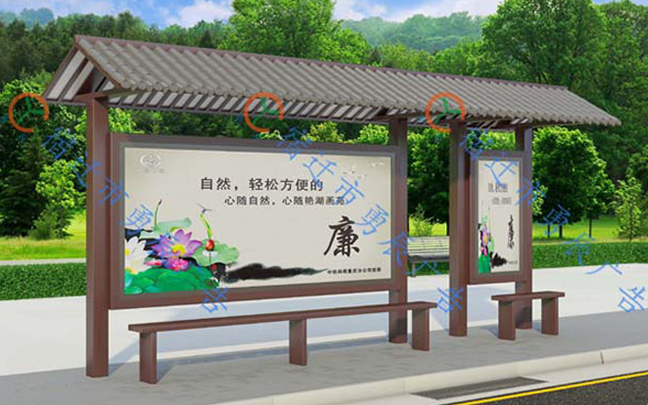 江西仿古候車亭發(fā)貨